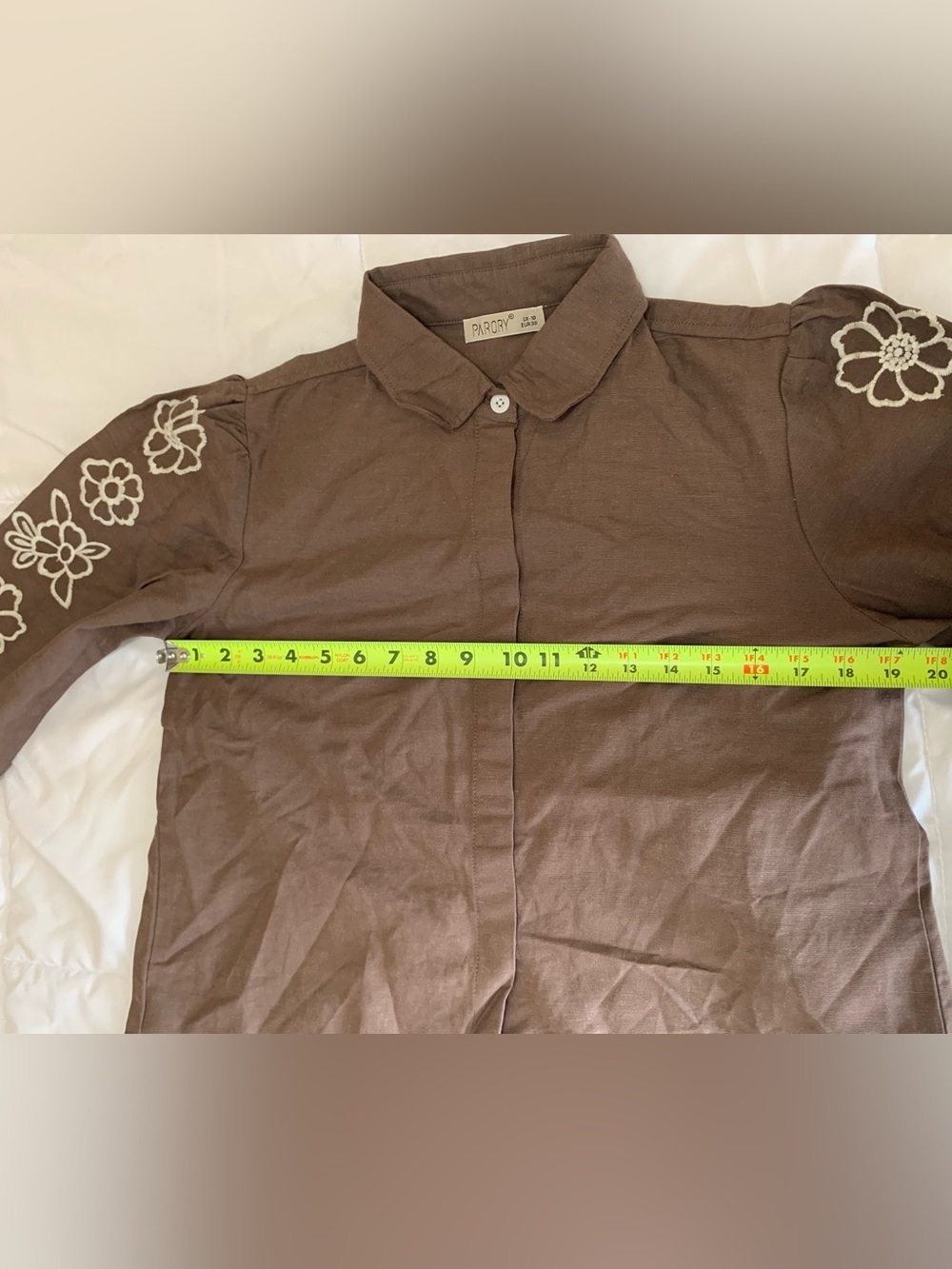 Pre Owned PARORY button up long sleeve Size 6 - Picture 2 of 5